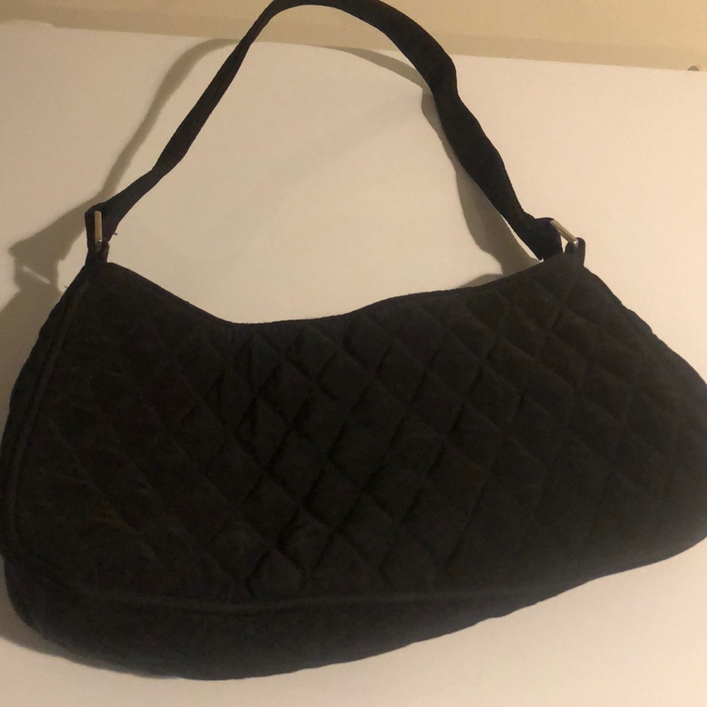 Black quilted Vera Bradley shoulder bag